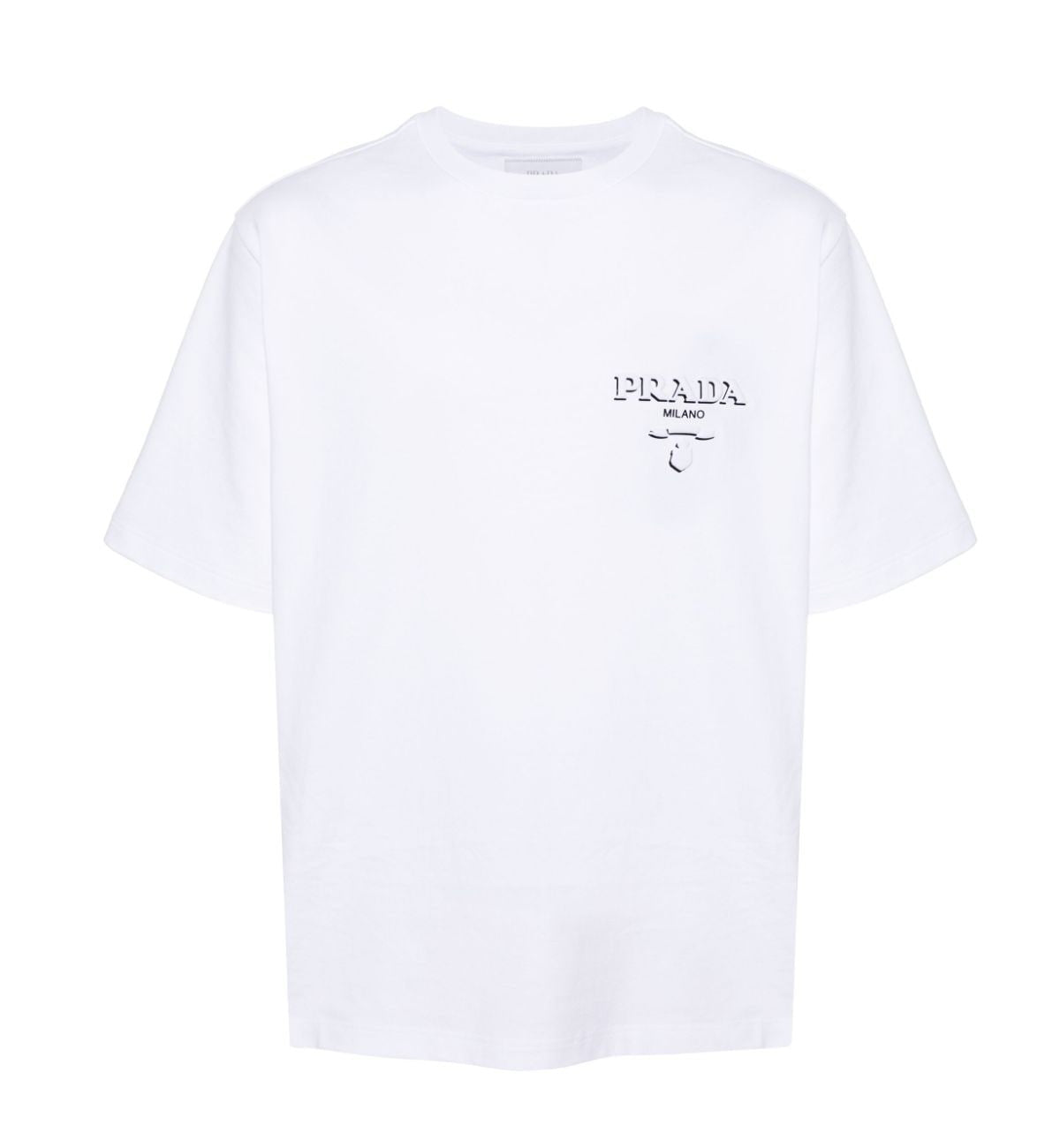 Prada Milano Cotton T-Shirt (White)