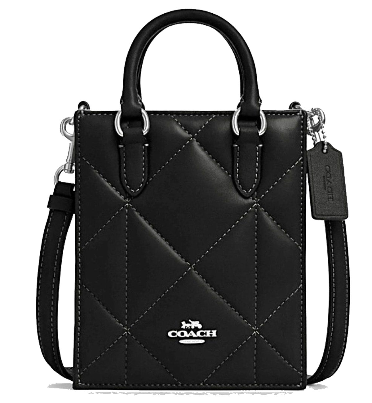 Coach Mini Tote Crossbody Sling Bag Black The Factory KL