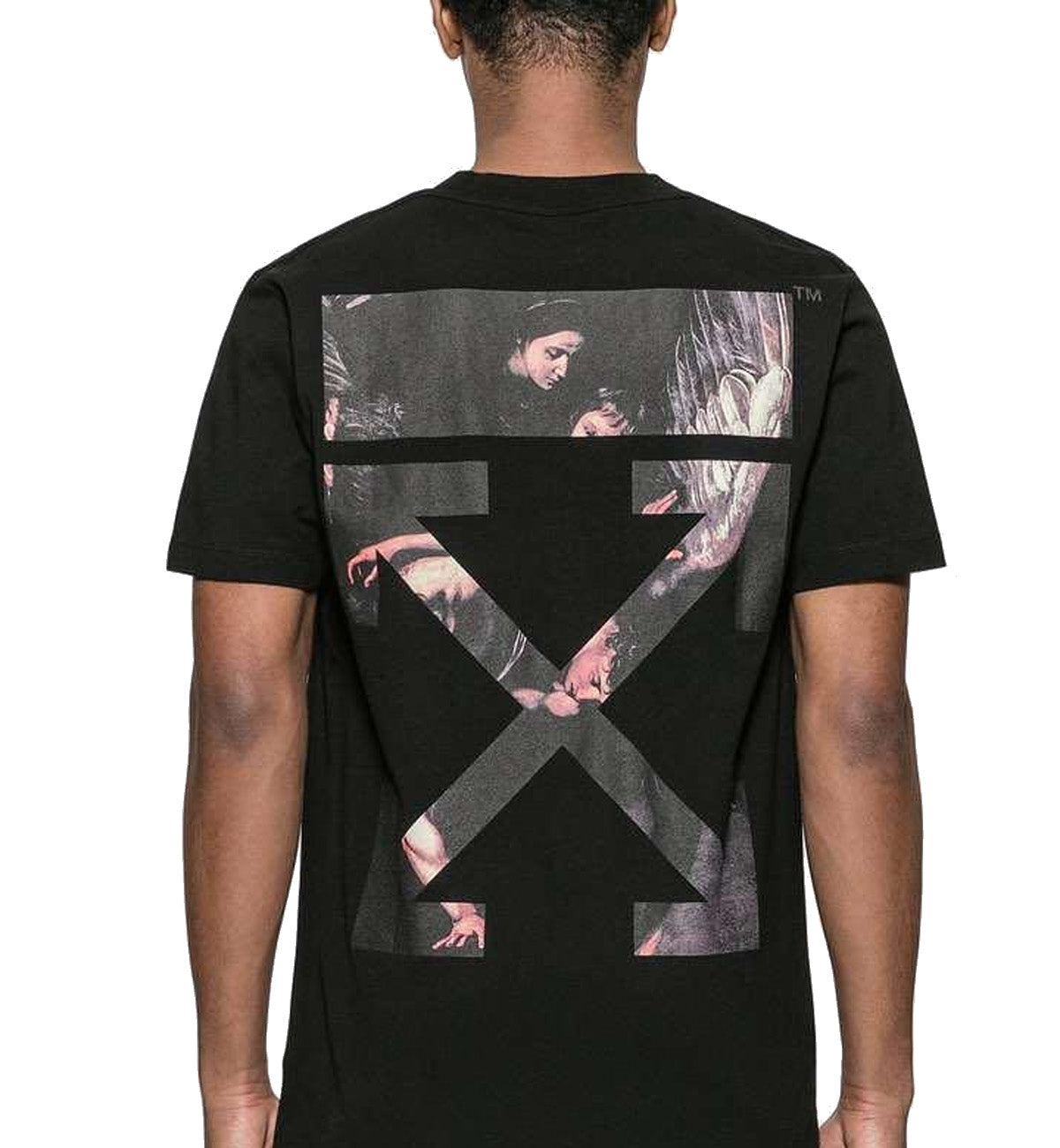 Off‑White Oversized Fit Caravaggio Arrows T‑Shirt (Black)