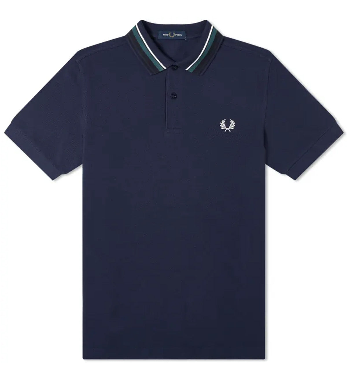 Green and white 2024 fred perry polo