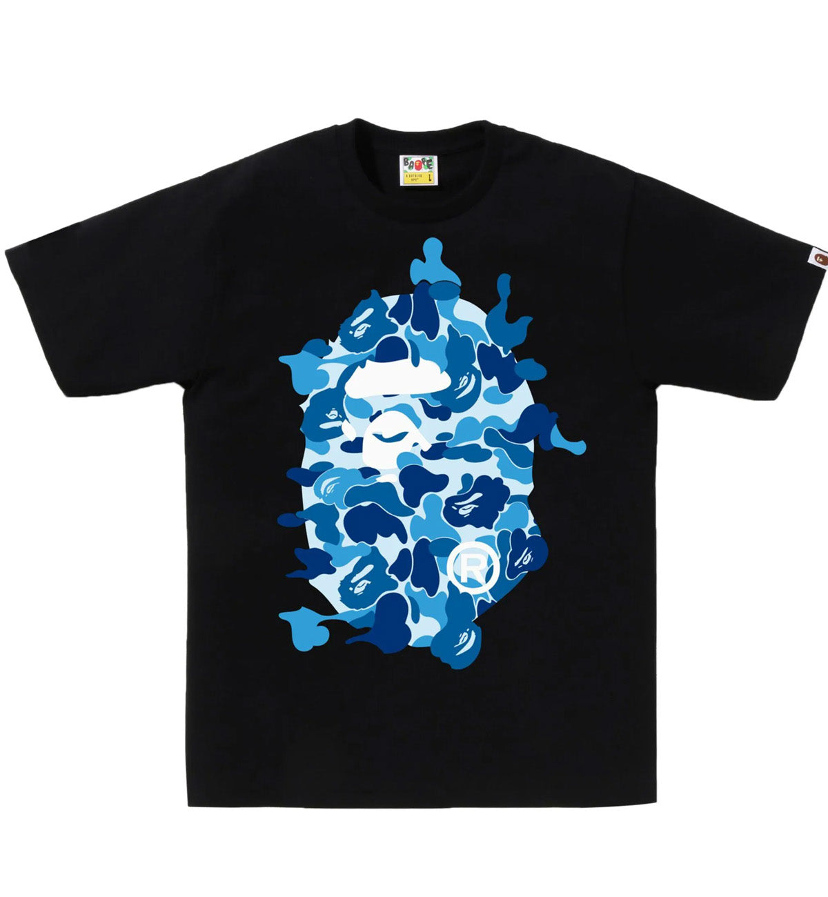 Bape t shirt blue camo hotsell