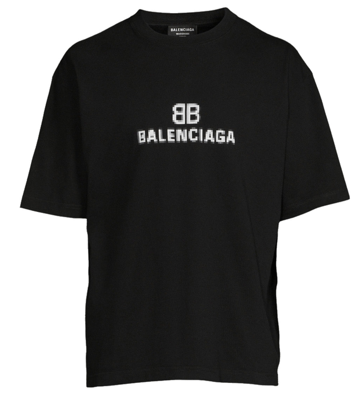 Balenciaga Logo Pixel T-Shirt (Black)