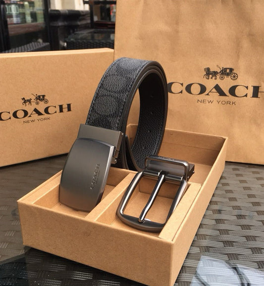 Coach Double Buckle Head Belt V4