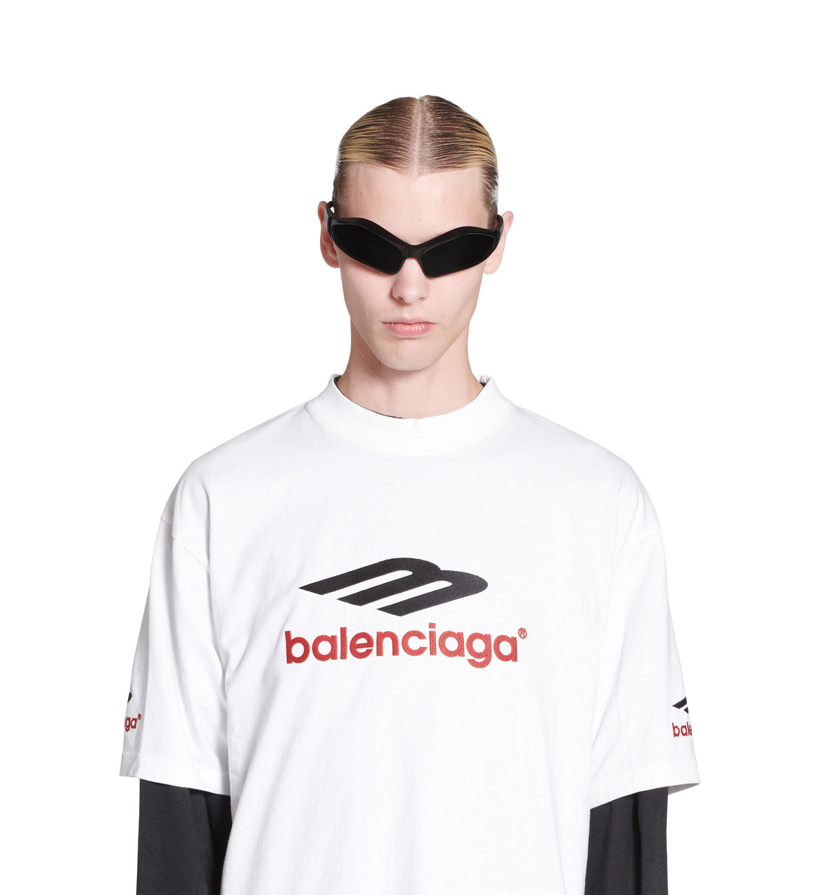 Balenciaga 3B Sports Icon T-shirt Medium Fit In White