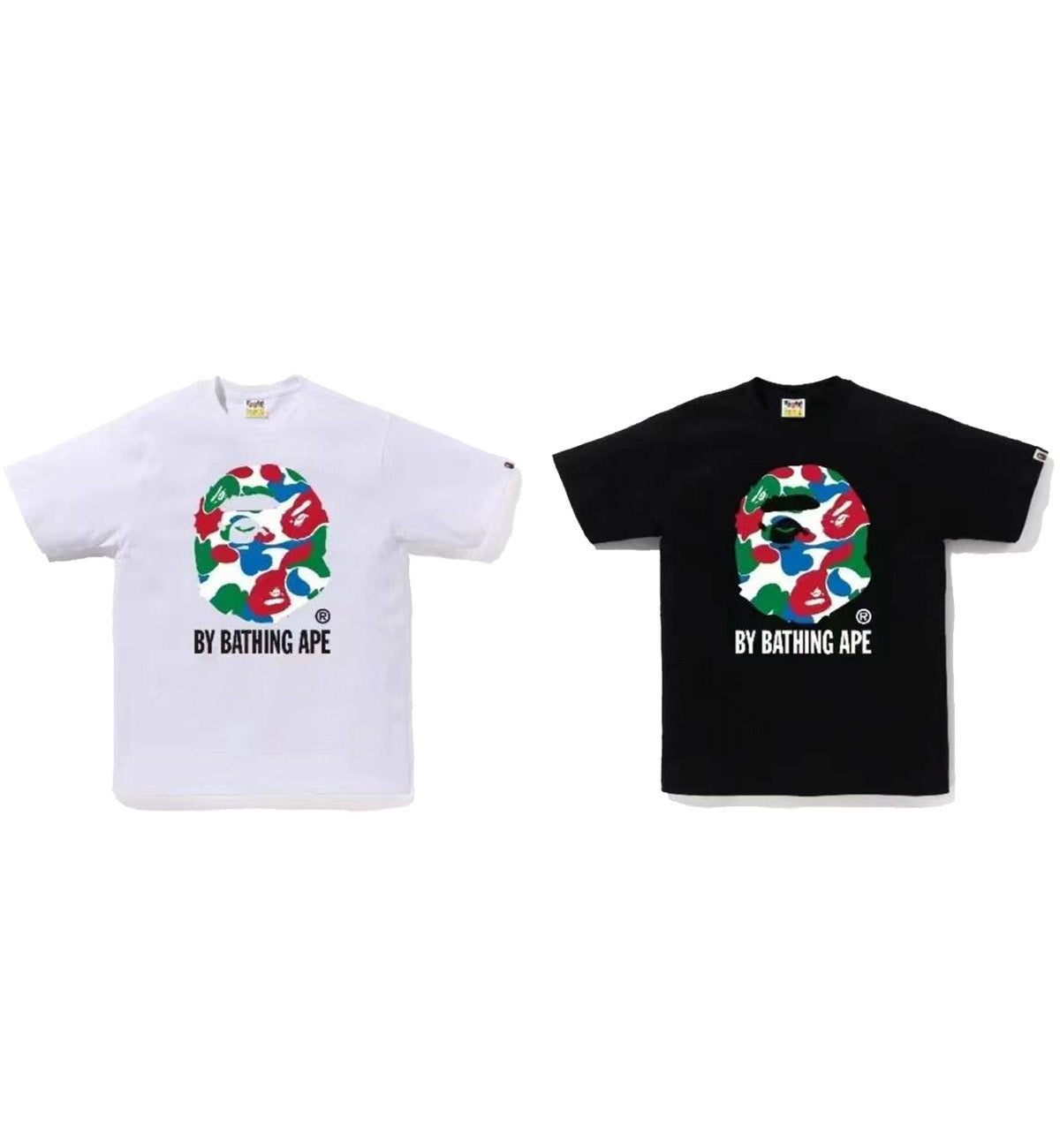 Bape Big Head Camo RGB T-Shirt