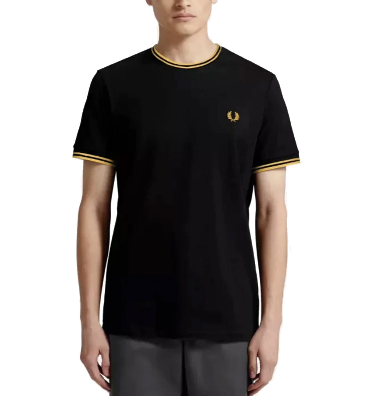 Fred Perry Gold Twin Tipped T-Shirt