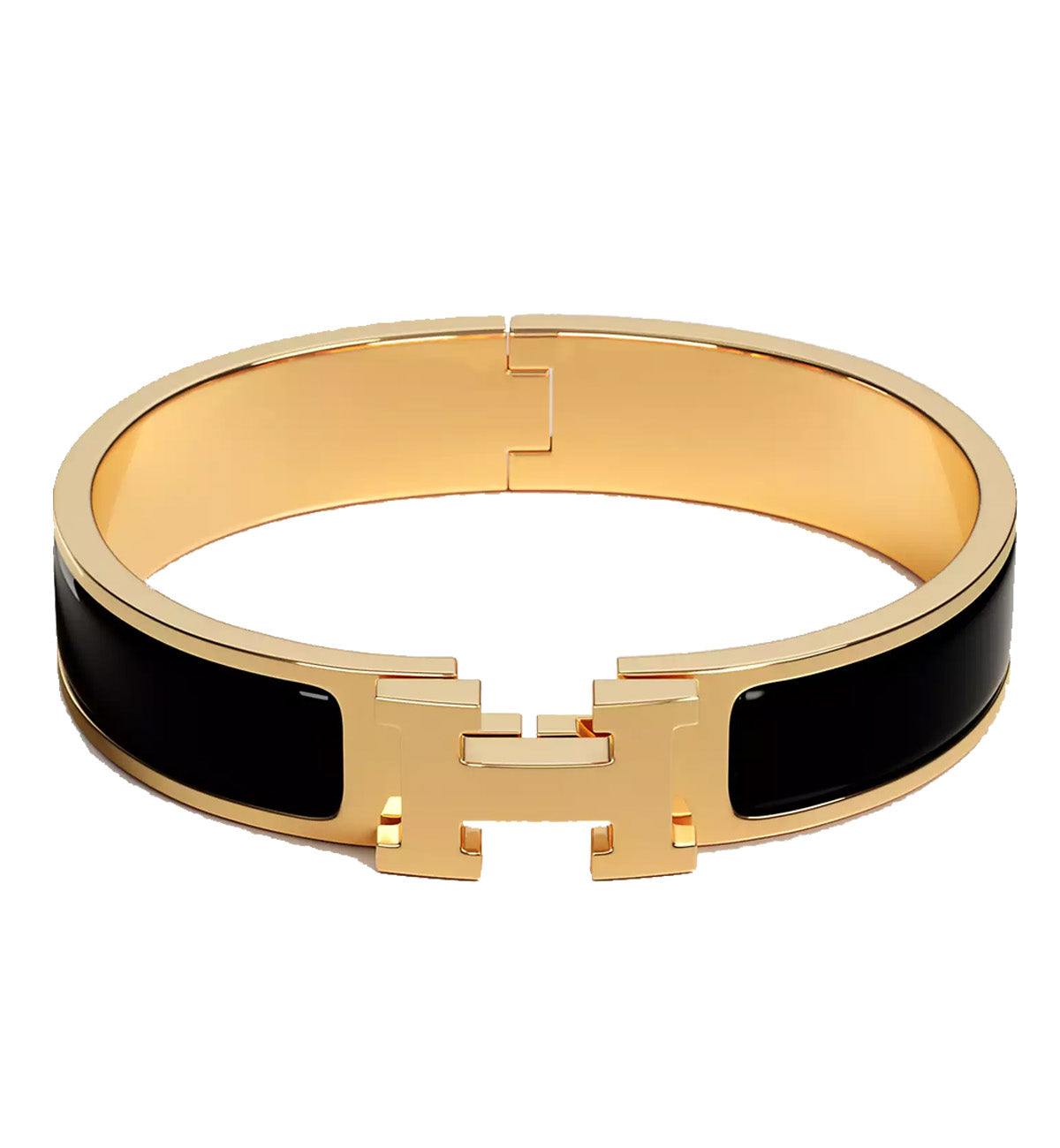 Hermes Clic H bracelet Gold Black