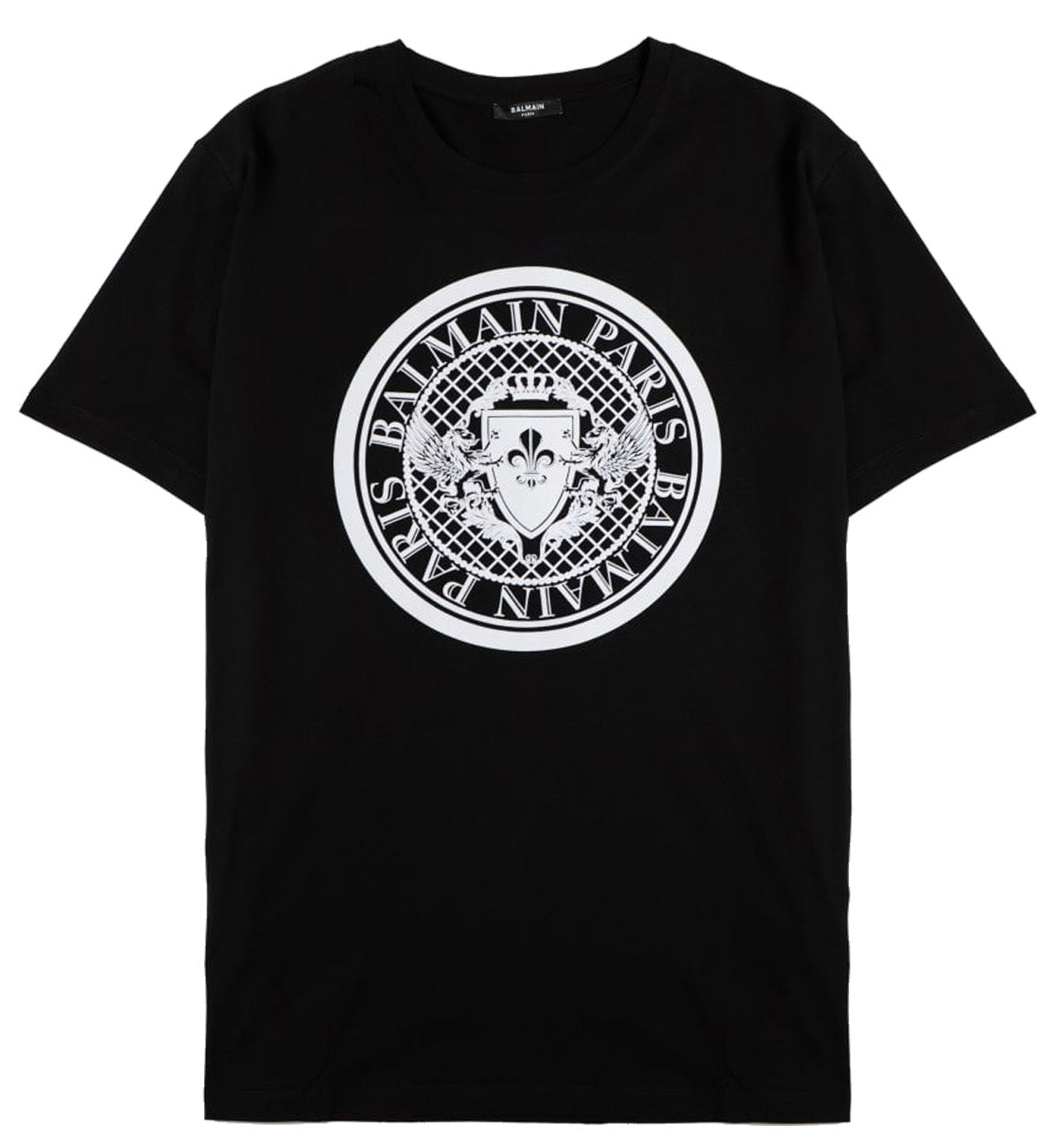 Balmain Flocked Coin T-Shirt (Black)