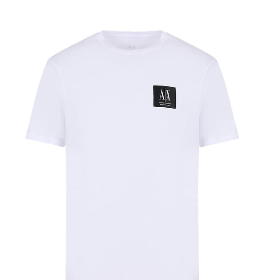 Armani Exchange Basic Chest Logo Tee (White)