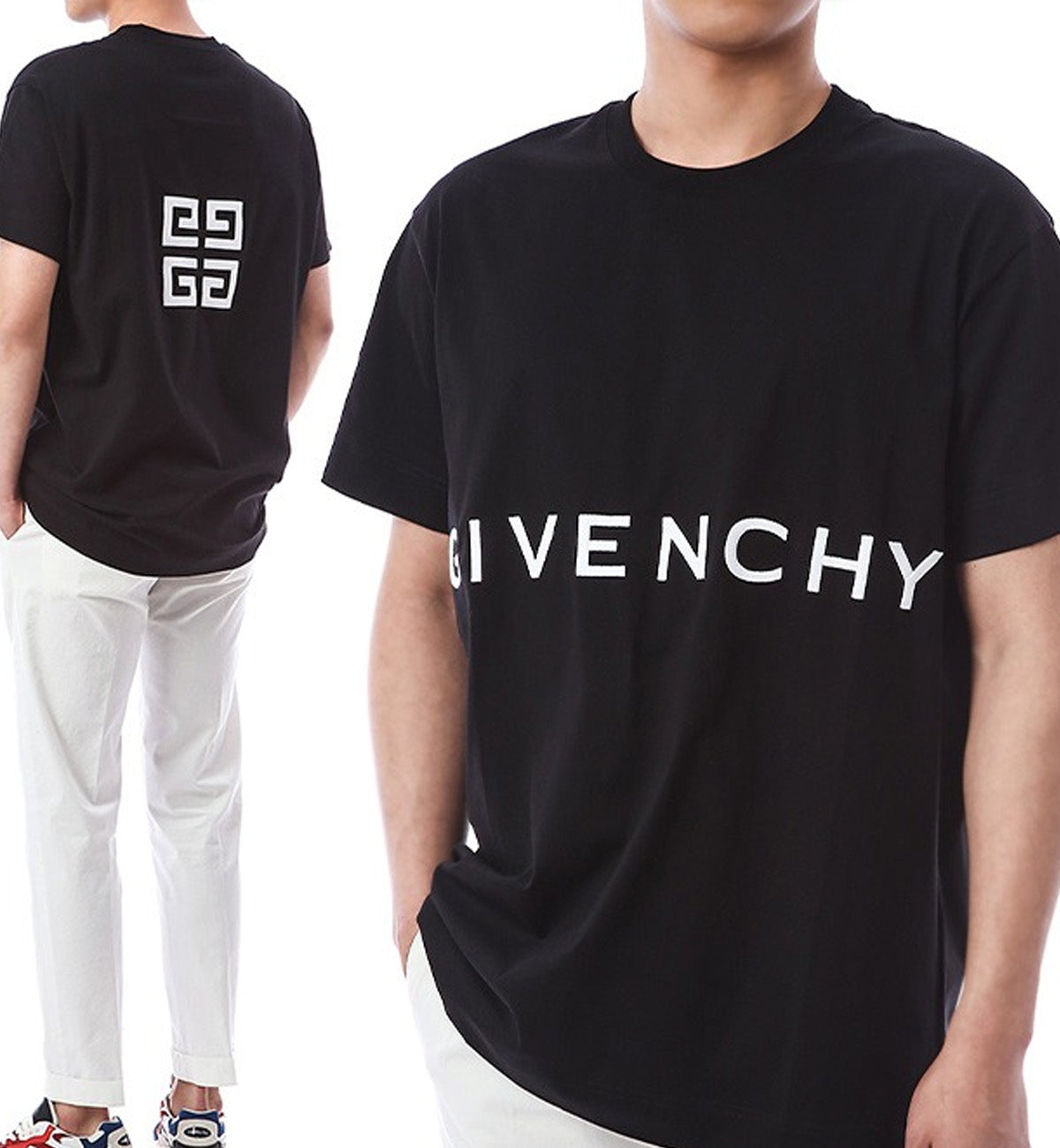 Givenchy 4G Embroidered Tee (Black) – The Factory KL