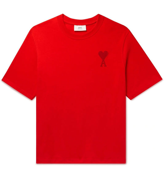 Ami de Coeur Embroidered Heart T-shirt (Red)