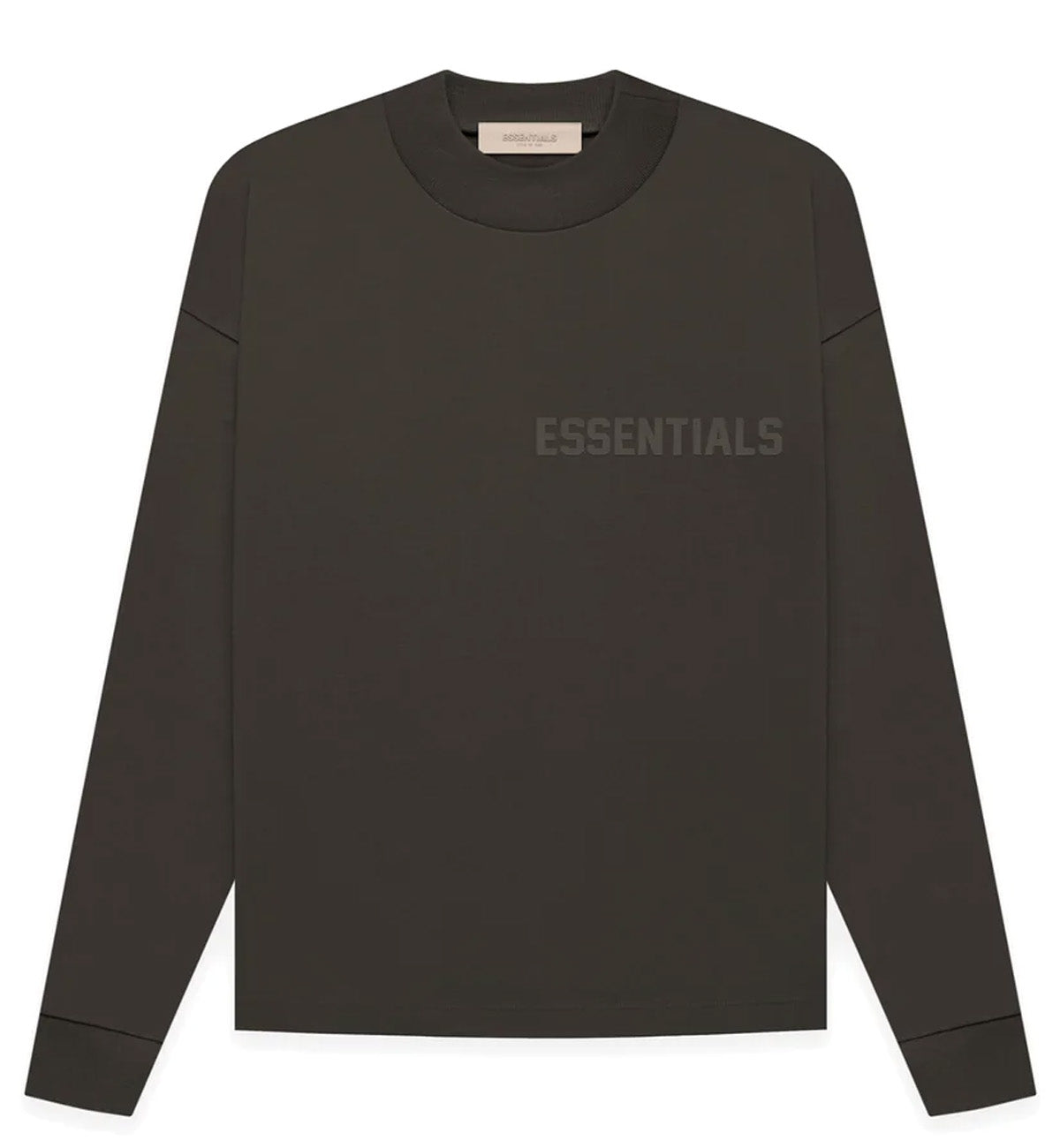Fear of God Essential SS23 Long Sleeve T-Shirt (Off Black)