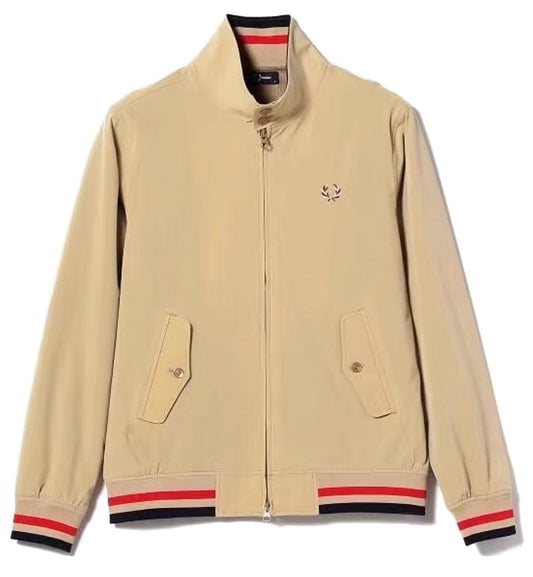 Fred Perry Swing Top Jacket Windbreaker (Khaki Red)