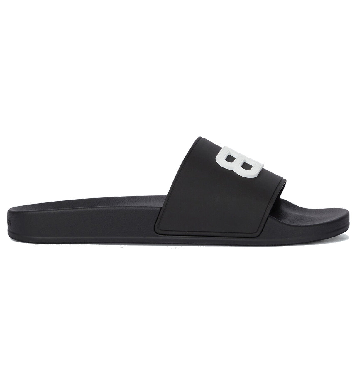 Balenciaga Double B Pool Slides (Black)