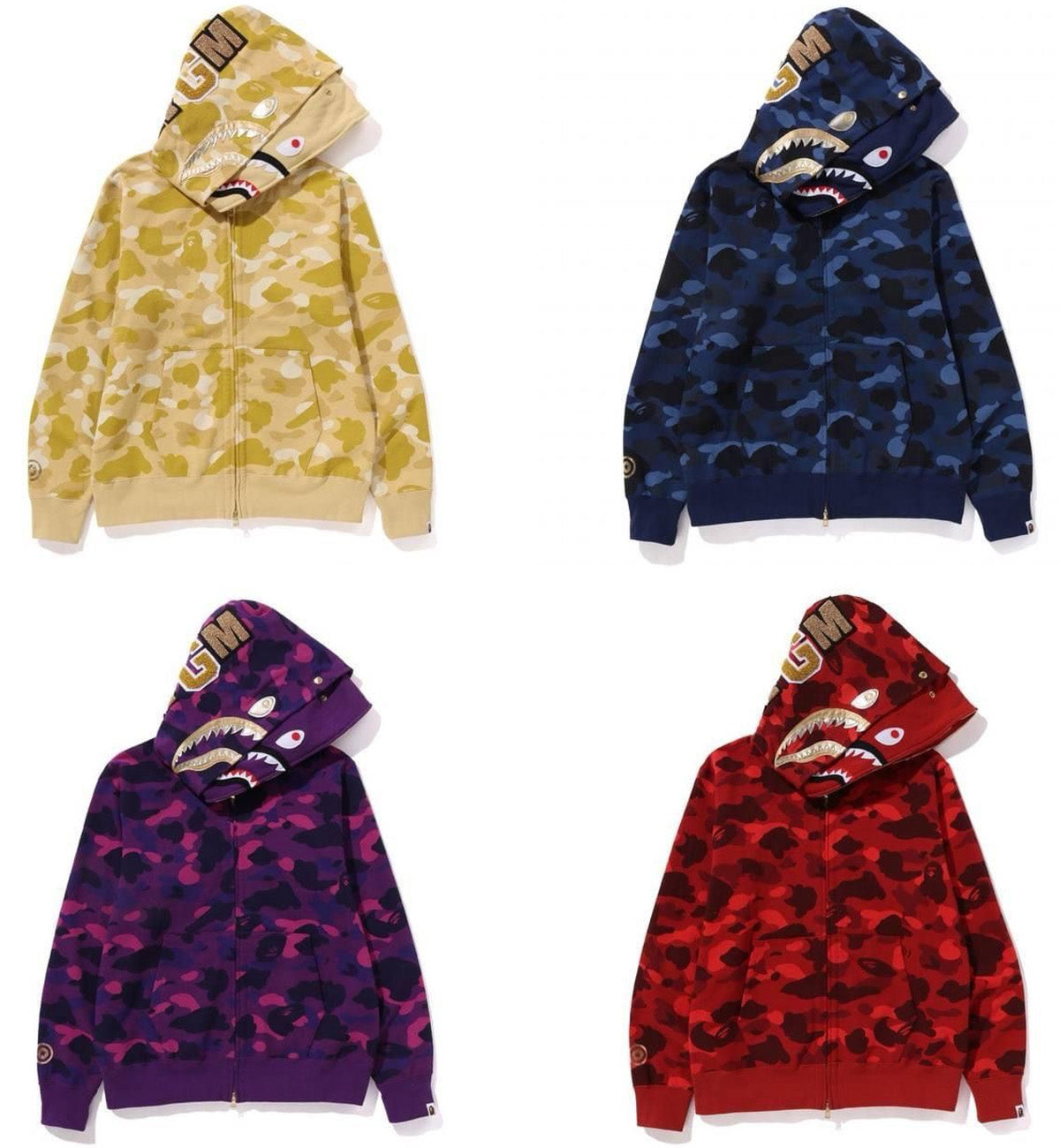 Bape shark dual camo hoodie online