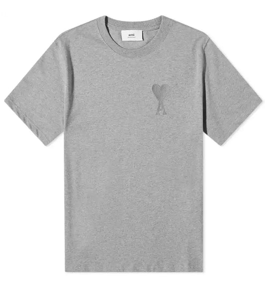 Ami de Coeur Embroidered Heart T-shirt (Grey)