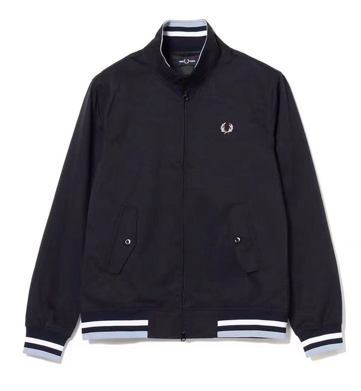 Fred Perry Swing Top Jacket Windbreaker (Black Cyan)