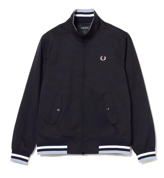 Fred Perry Swing Top Jacket Windbreaker (Black Cyan)