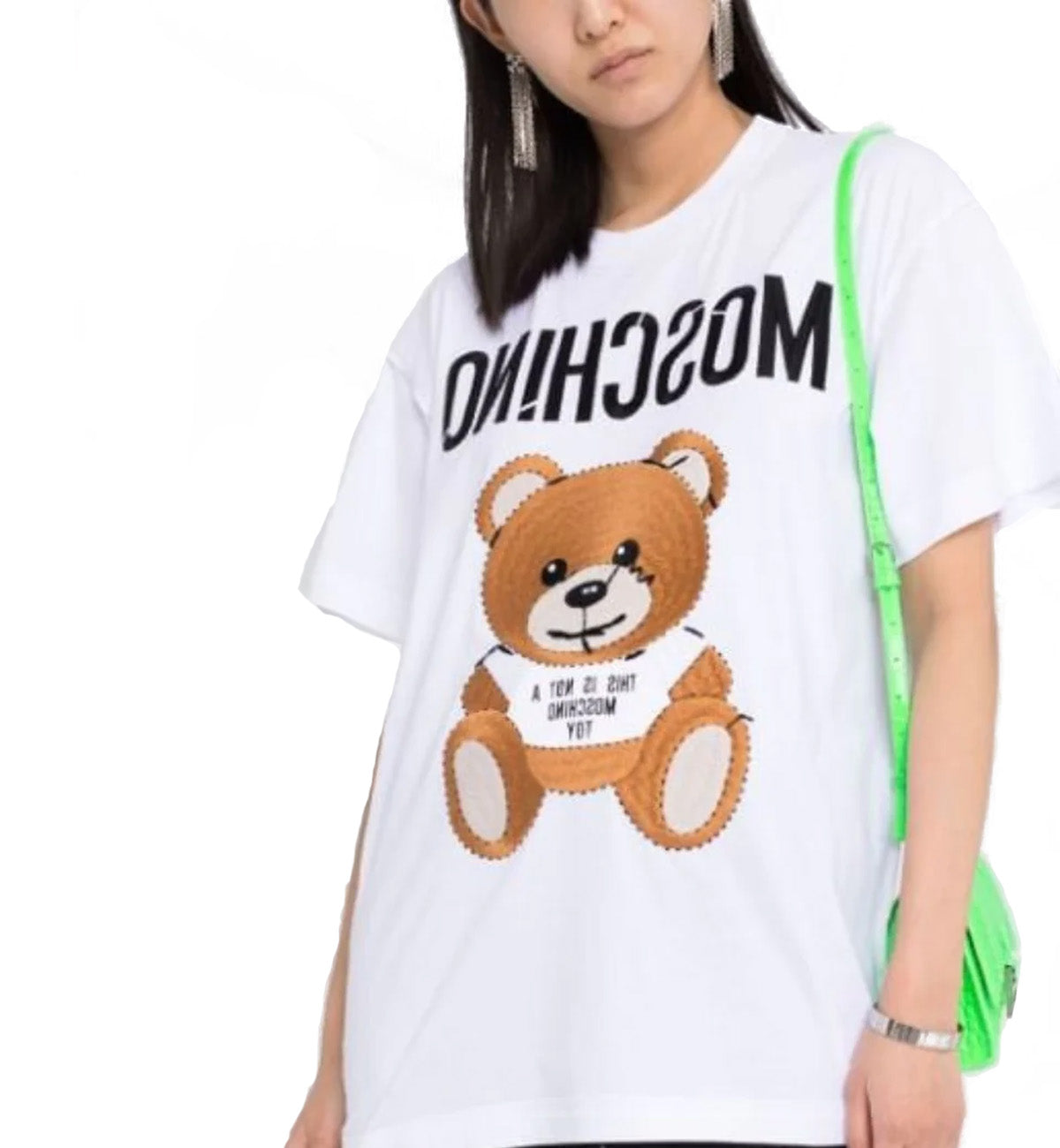 Moschino Teddy Bear Cotton T-shirt | White | NEW