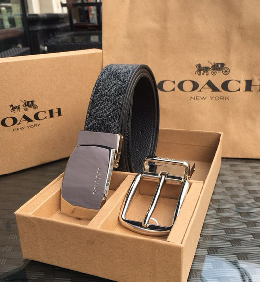 Coach Double Buckle Head Belt V3