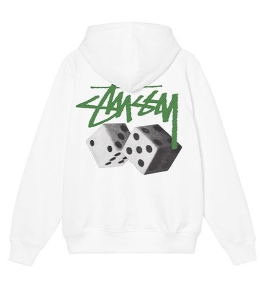 Stussy Solid Dice Hoodie (White)
