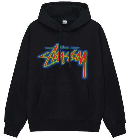 Stussy Thermal Stock Hoodie (Black)