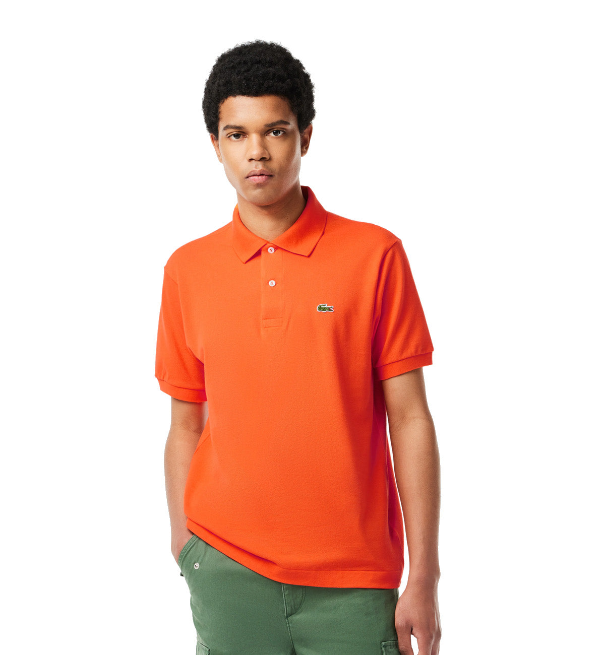 Lacoste Classic Fit Cotton Polo Shirt (Orange)