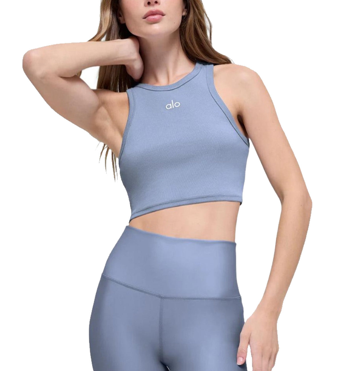 Alo Yoga Aspire JISOO Singlet Ladies (Blue) – The Factory KL