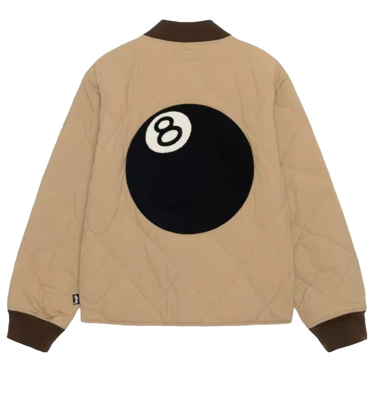 Stussy 8 Ball Quilted Liner Jacket (Beige)