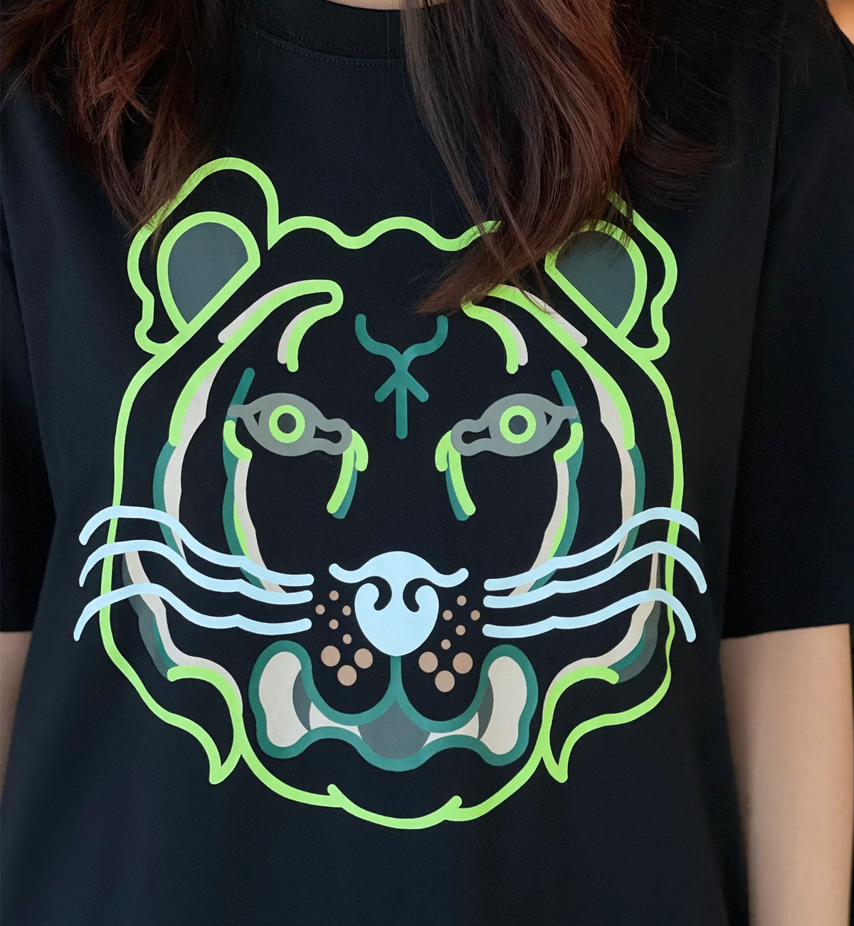 Kenzo K-Tiger Printed T-Shirt (Black)
