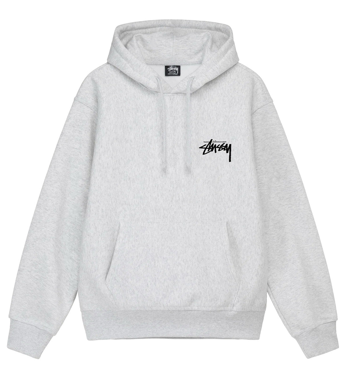 Stussy Plush Hoodie (Ash Heather)