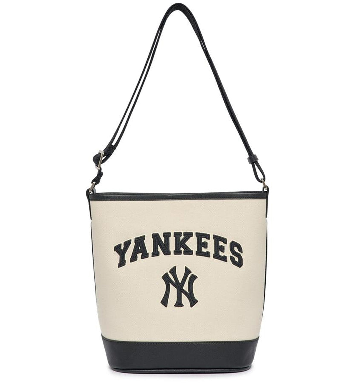 MLB Varsity Basic Canvas Bucket Bag NY White