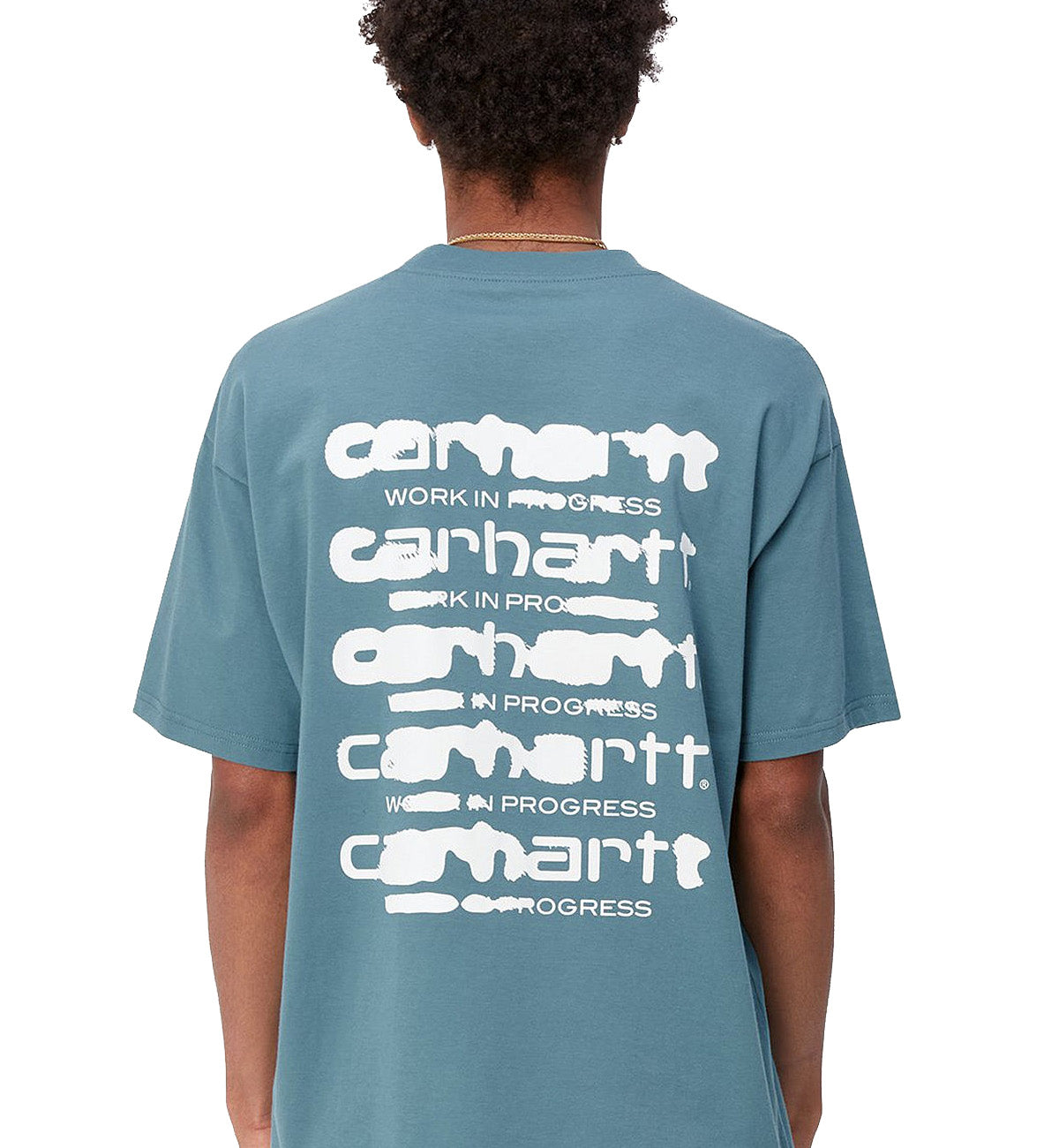 Carhartt Ink Logo WIP Tee (Blue)