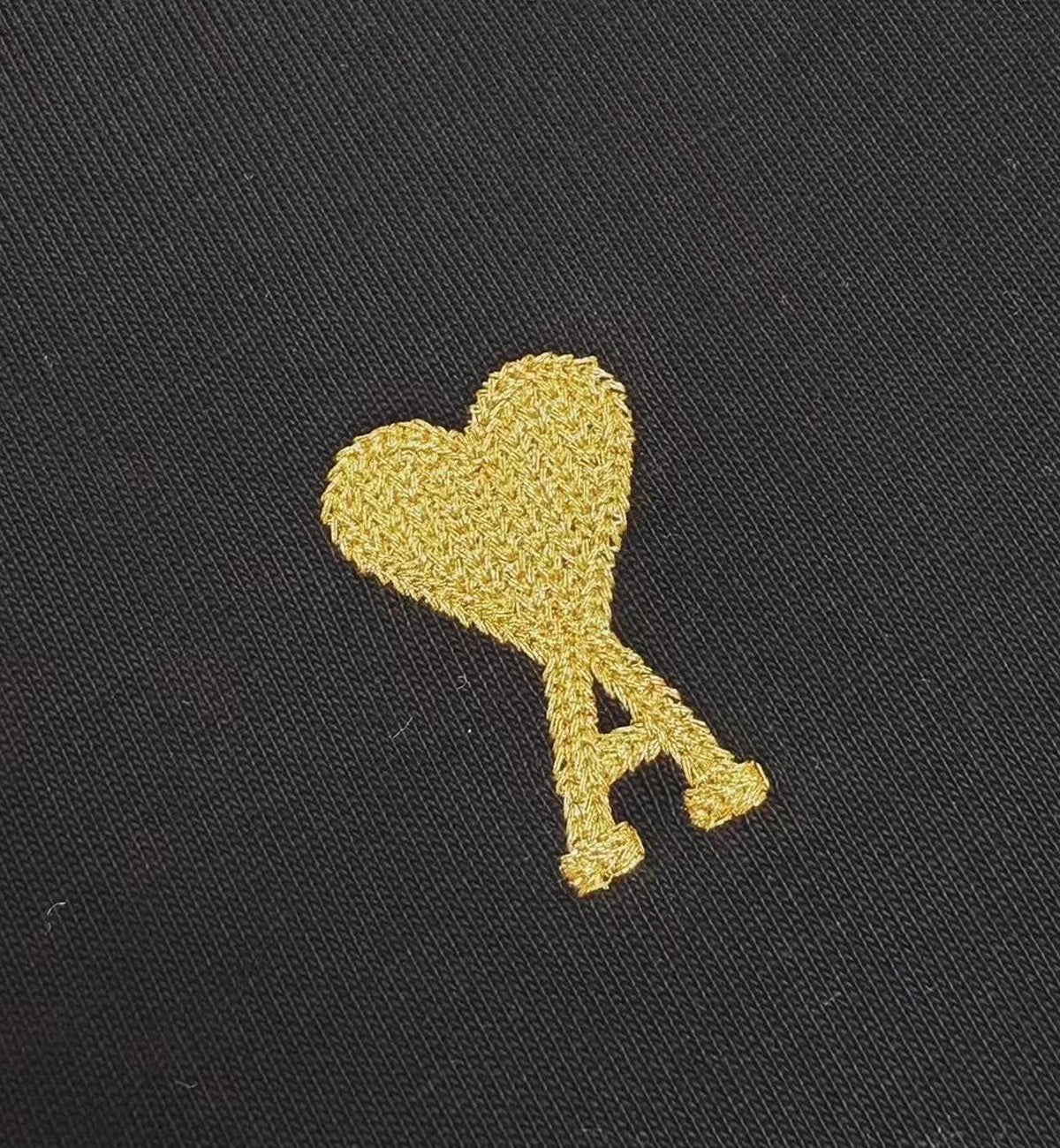 Ami Paris ADC Logo Embroidered T-Shirt (Black)