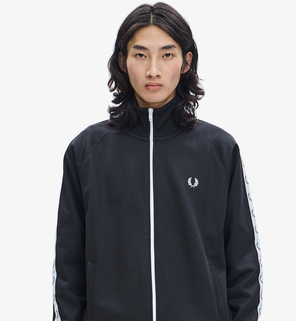 Fred Perry Track Taped Jacket (Black)