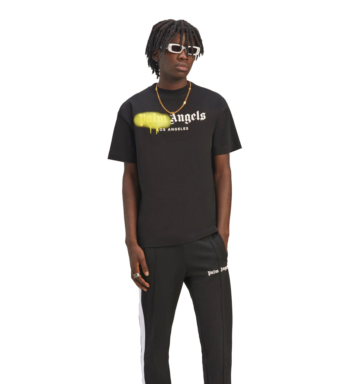 Palm Angels Los Angeles Sprayed T-Shirt (Black)