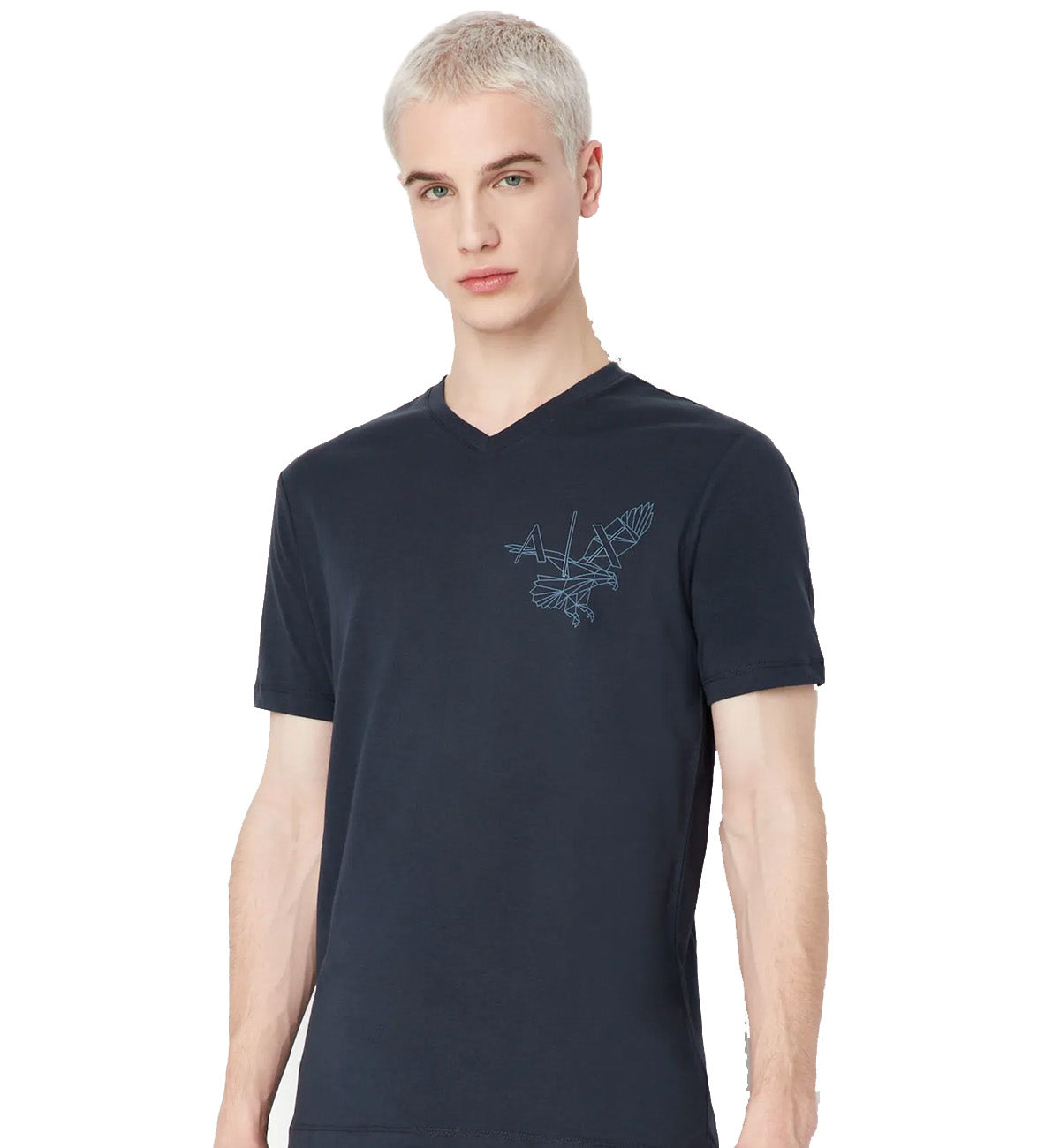 Armani Exchange Eagle Logo Tee(Navy Blue)