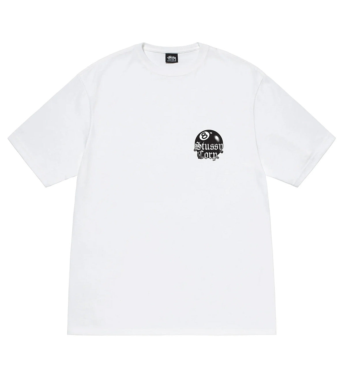Stussy 8 Ball Corp Tee (White)