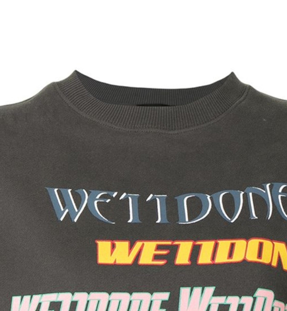 WE11DONE Multi Logo Long Sleeve T-shirt (Grey)
