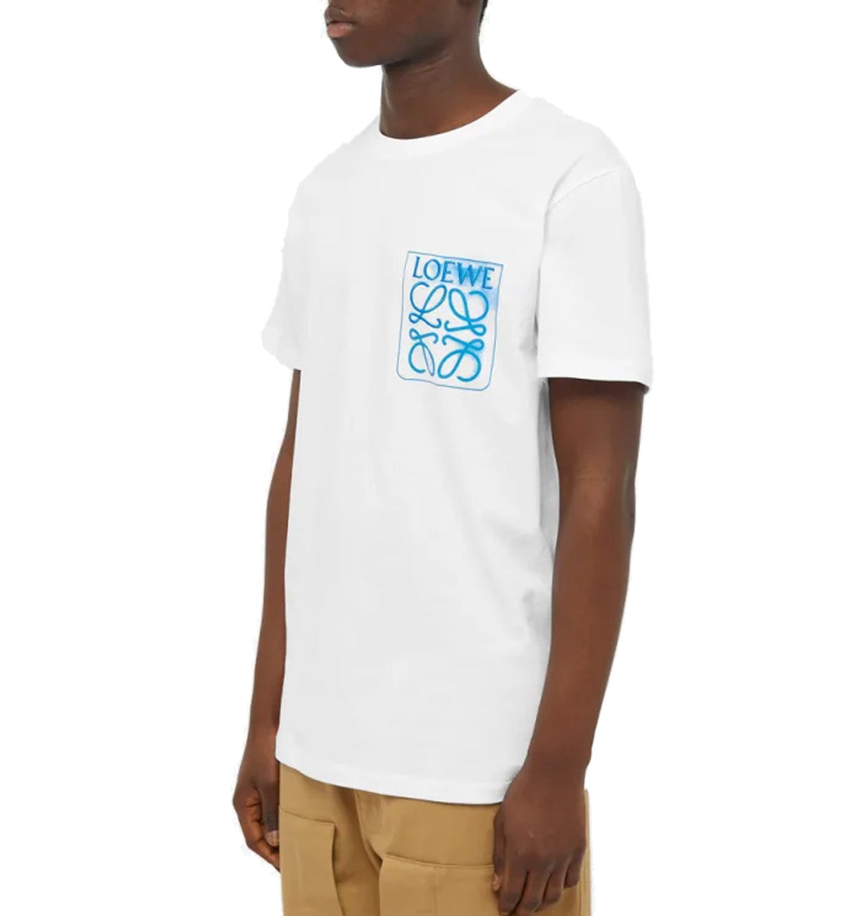 Loewe Anagram Fake Pocket T-Shirt (White)