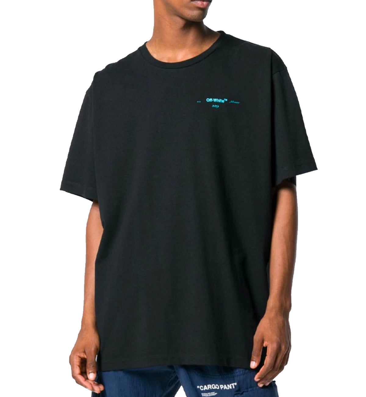 Off-White Gradient Print Cotton Jersey T-Shirt (Black)