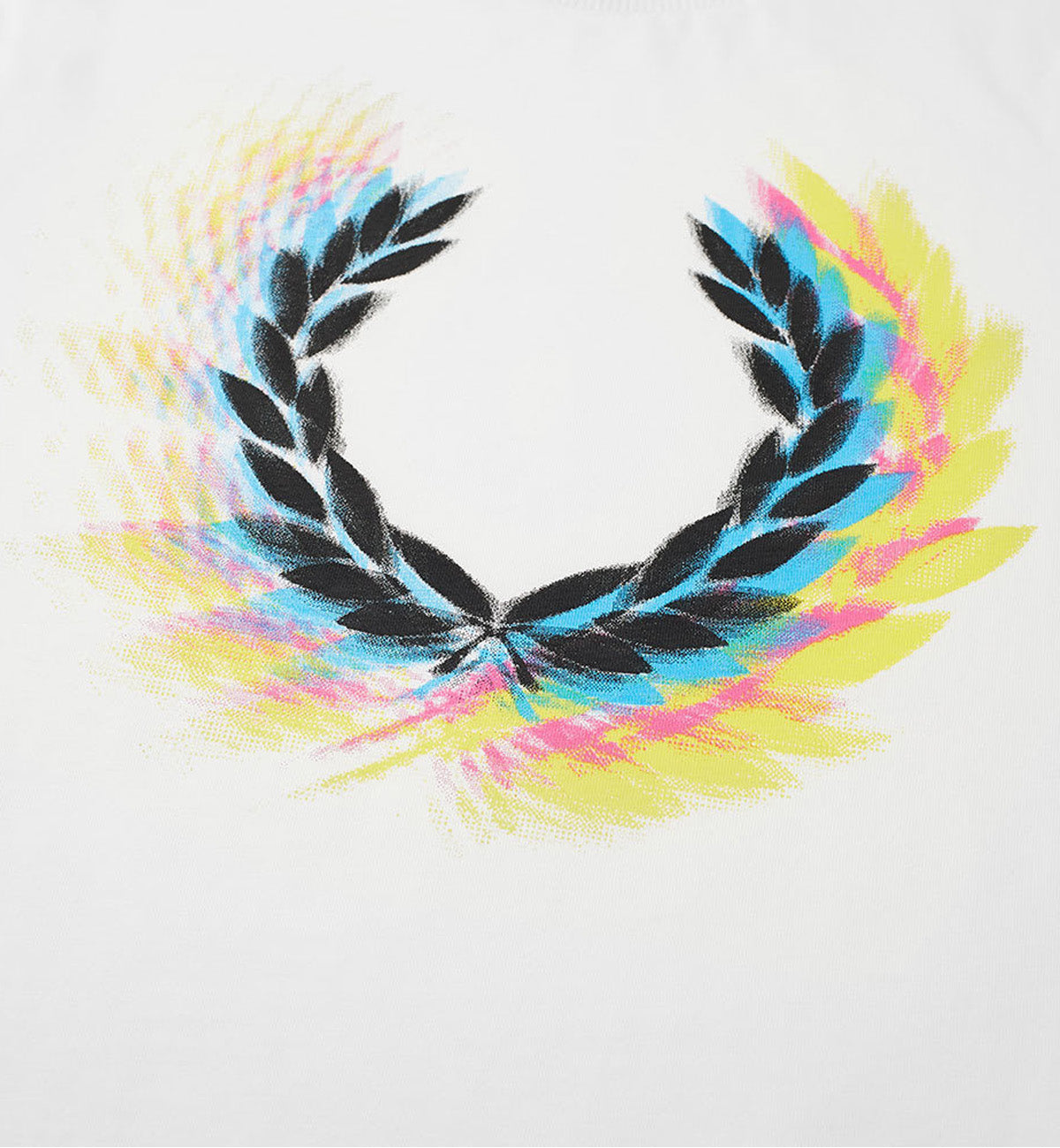 Fred Perry Process Colour Branded T-Shirt (White)