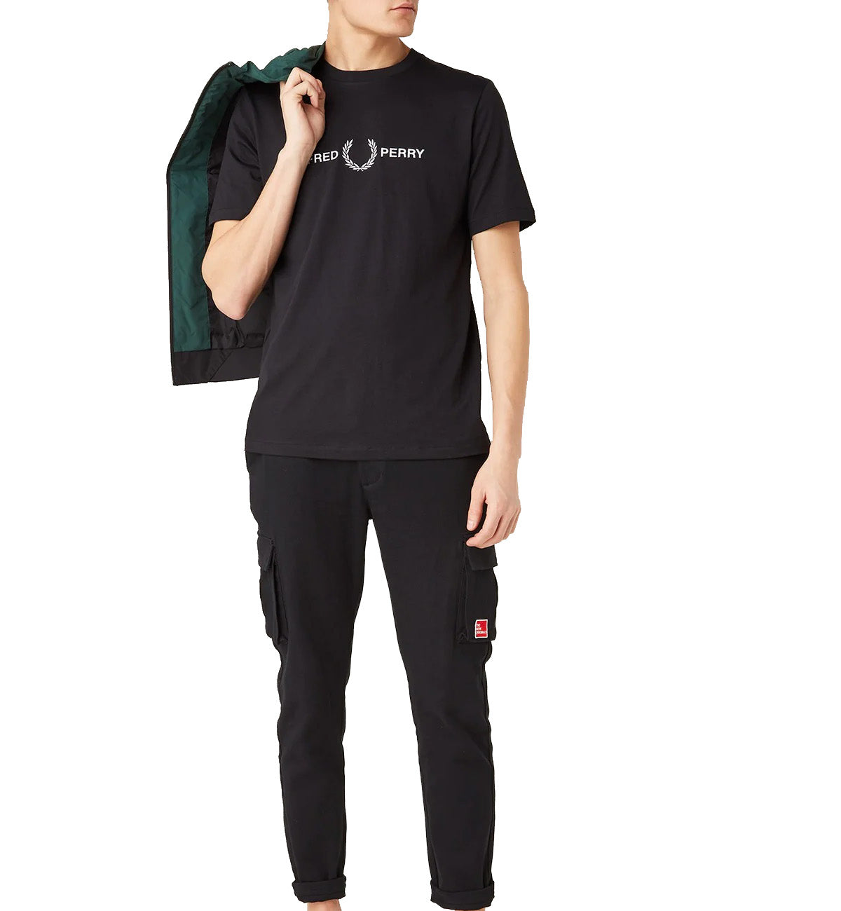 Fred Perry Signature Logo T-Shirt (Black)