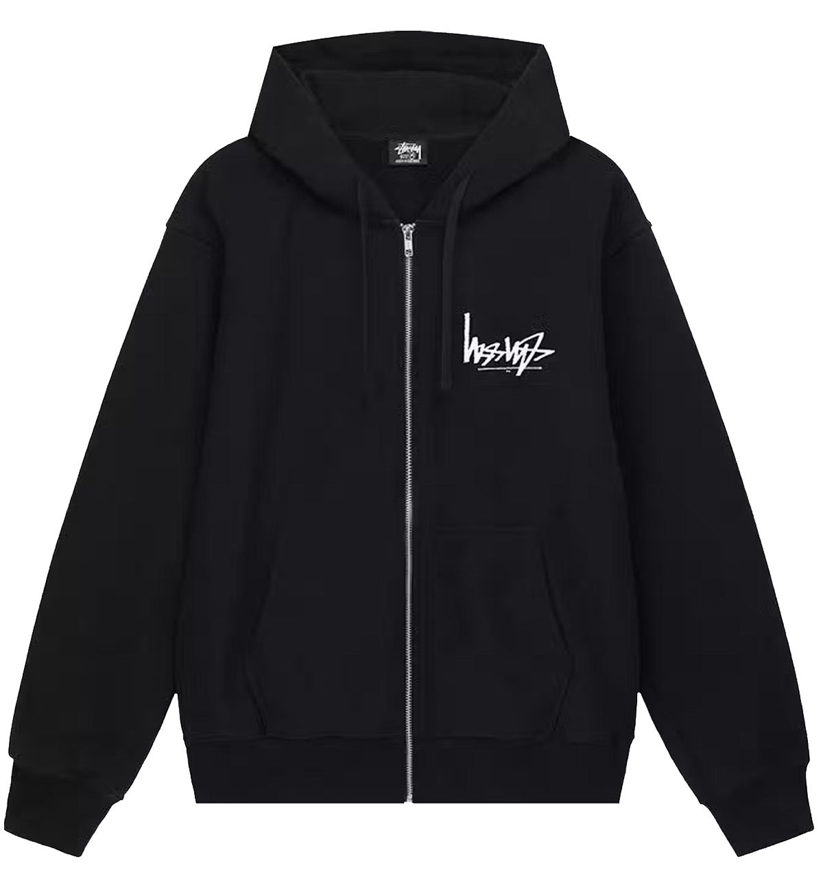 Stussy Flipped Zip Hoodie (Black)