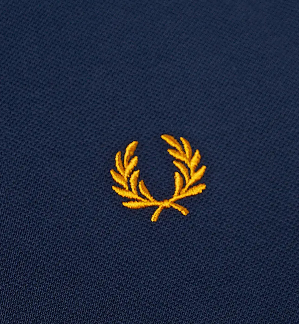 Fred Perry Yellow Red Stripe Navy Polo Shirt