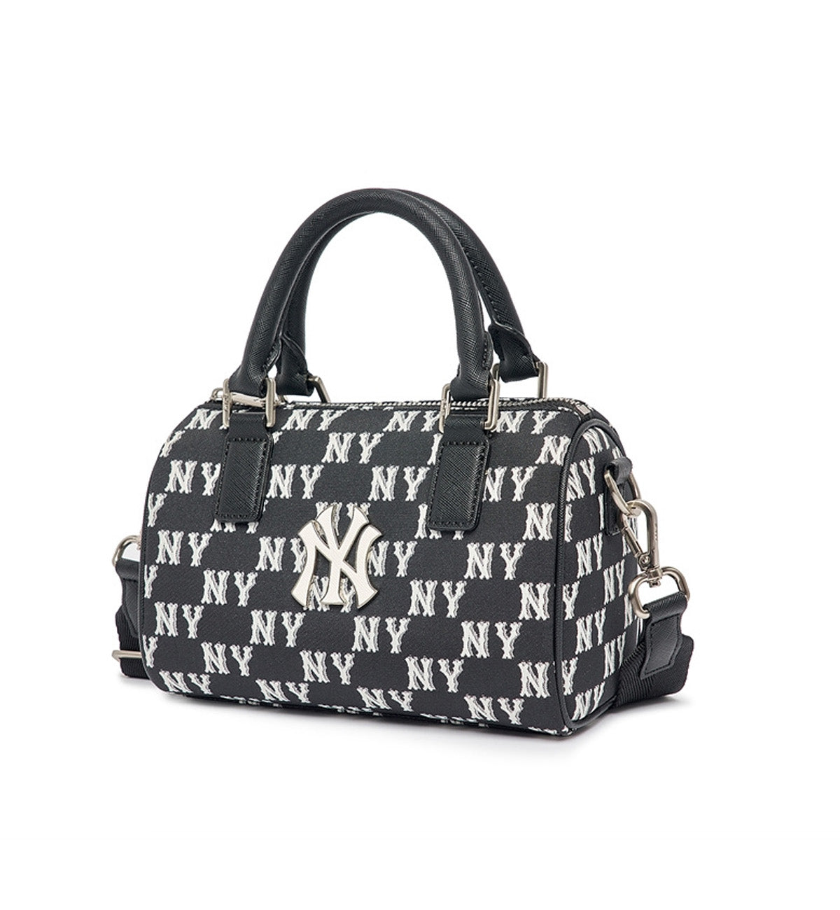 Classic Monogram Jacquard S-Boston Bag (Black White)