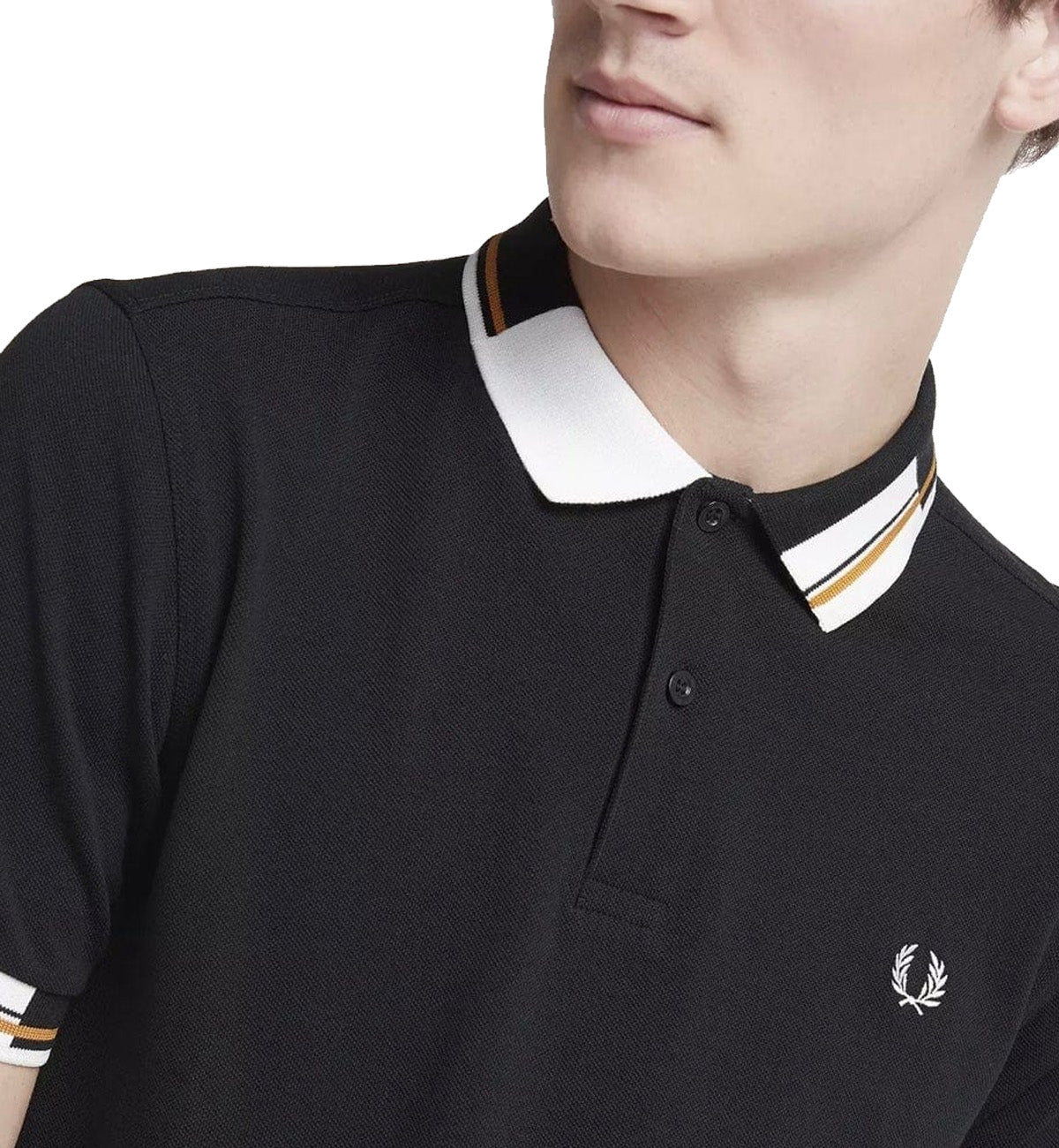 Fred Perry Abstract Collar Polo Shirt