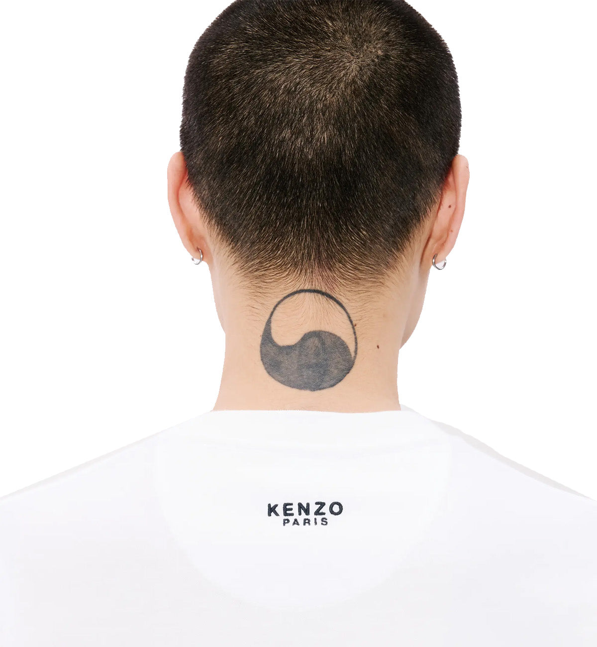 Kenzo Embroidered Little Happy Tiger T-Shirt (White)