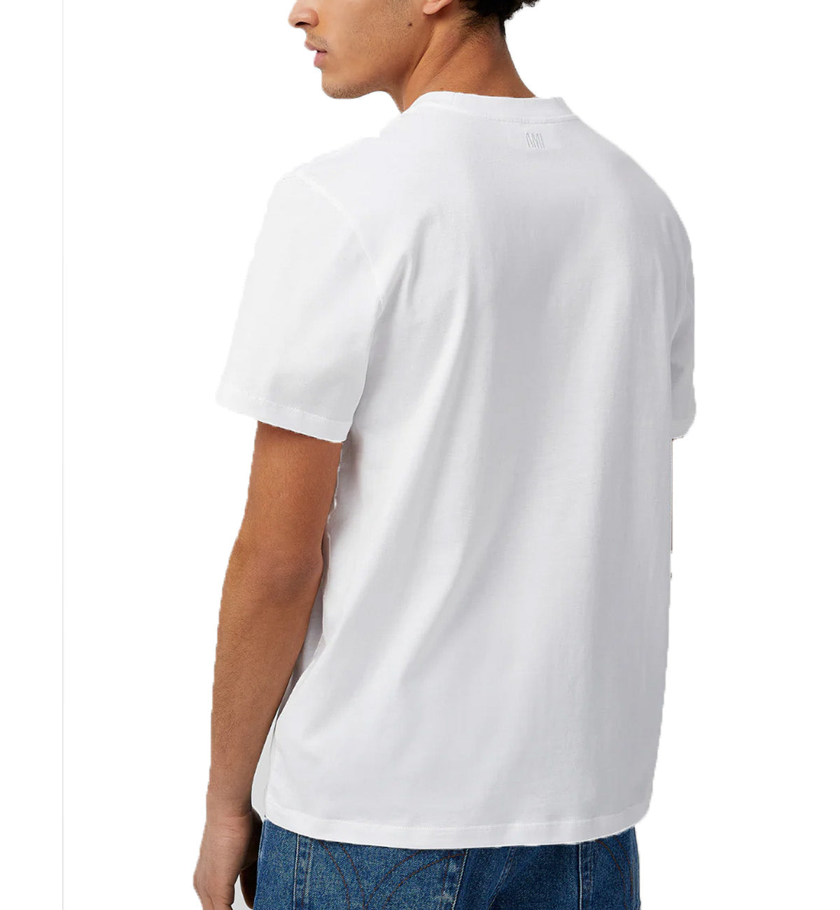 Ami de Coeur Embroidered Small Heart T-shirt (White)