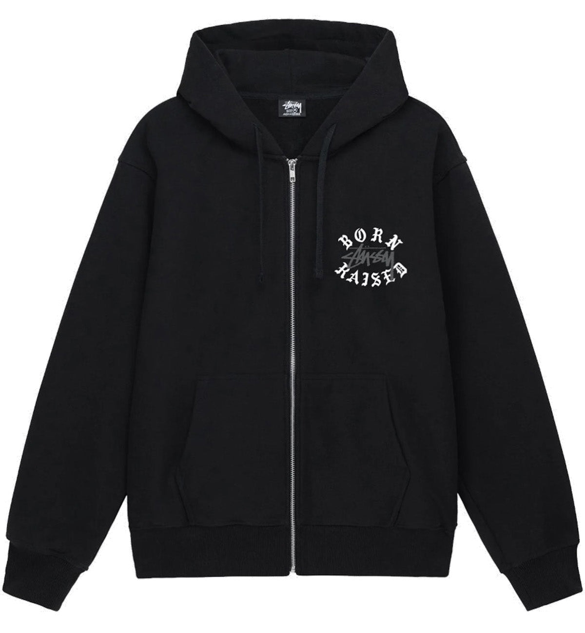 Stussy Born x Raised Zipped Hoodie (Black)